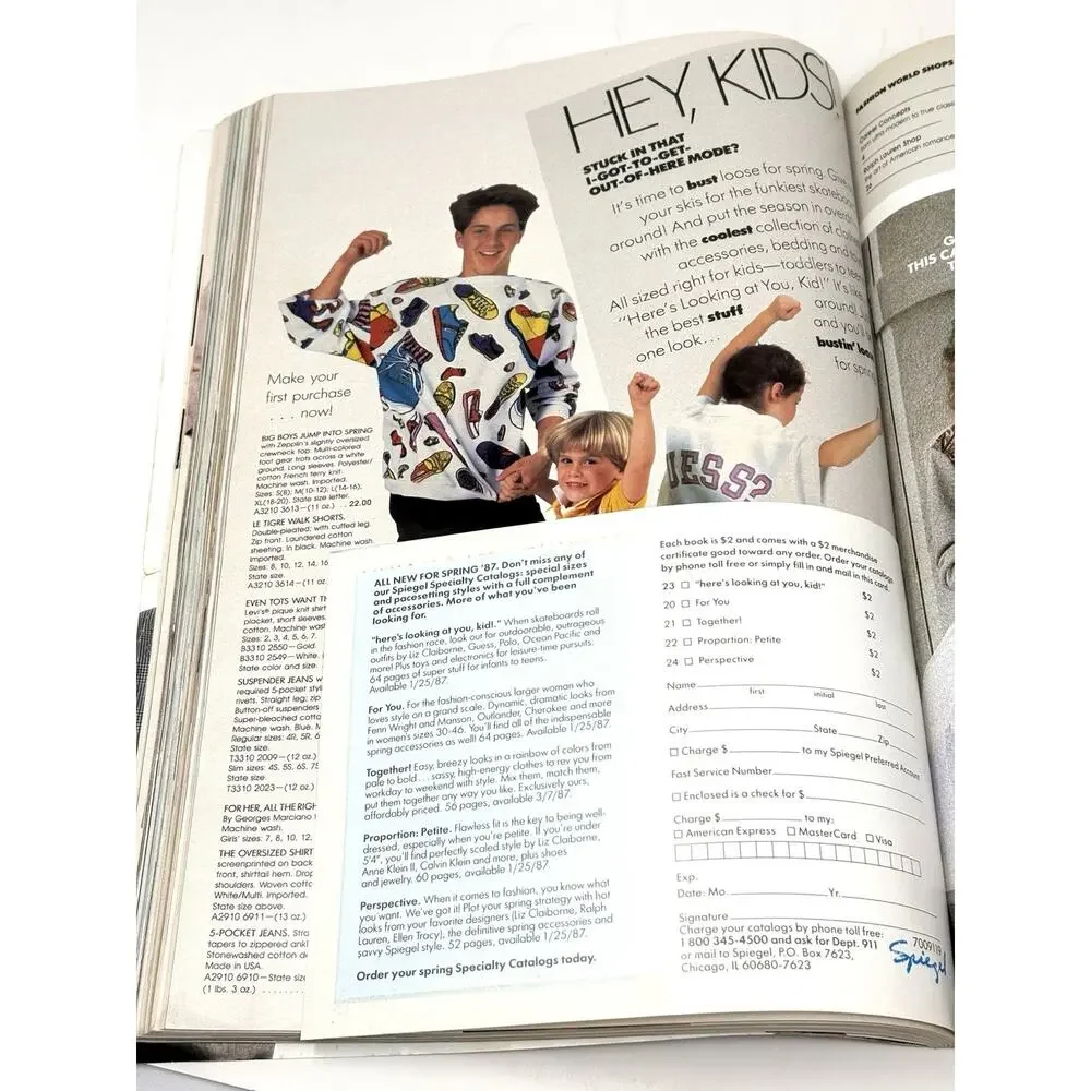 1987 Spiegel Fashion Catalog 80s Spring Summer Tommy Hilfiger Escada Bill Blass